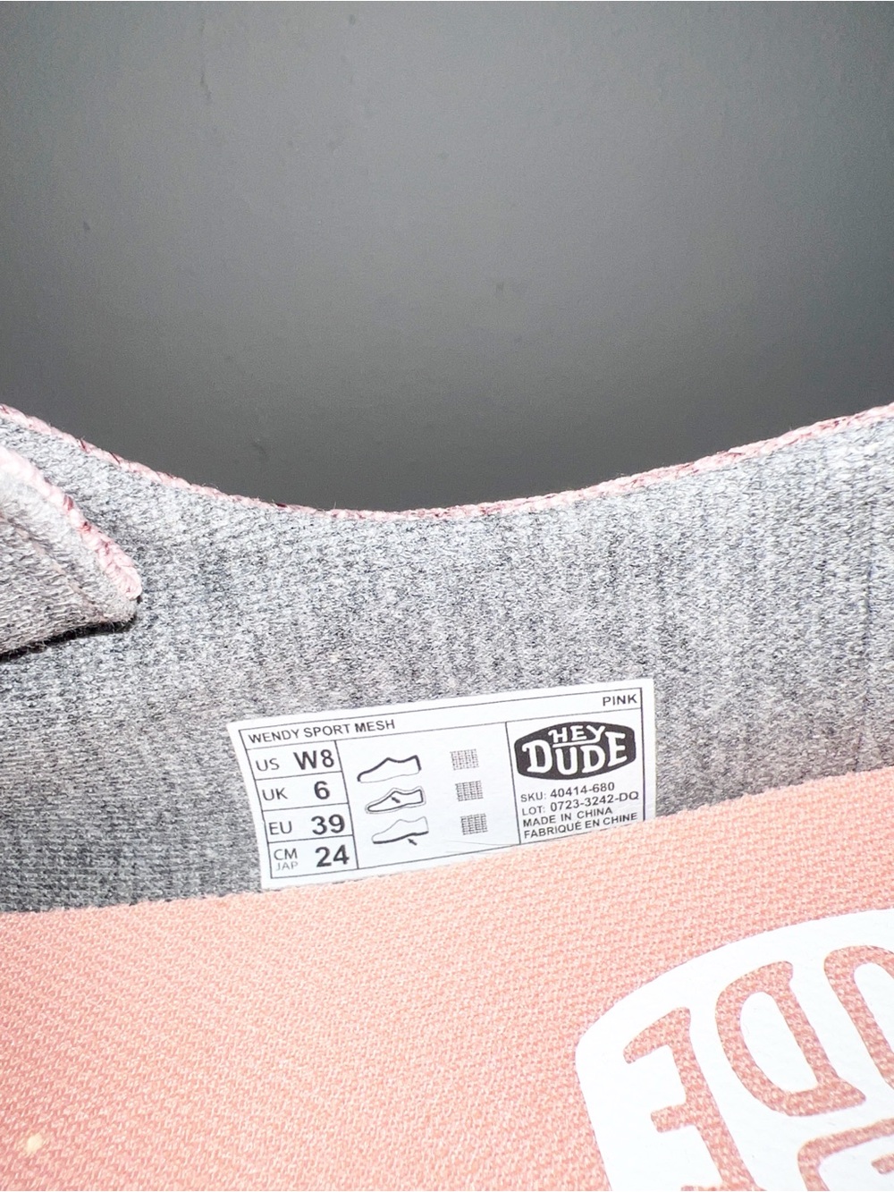 Hey Dude Wendy Women's Casual Knit Slip-On Sneakers - Dusty Pink - Picture 9 of 10
